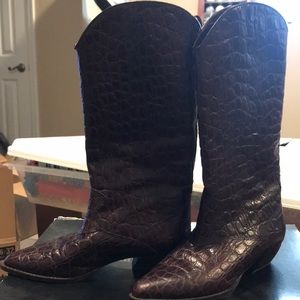 Larry Stuart Smile  Croco boots